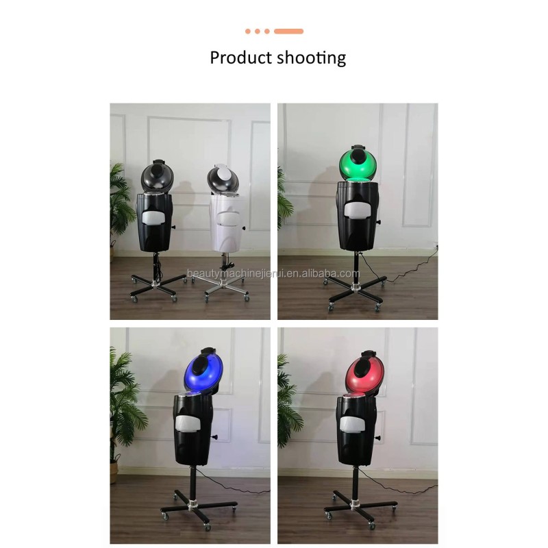 Hair Salon Equipment Micro Mist Professional LED Lights Hair Spa Steamer