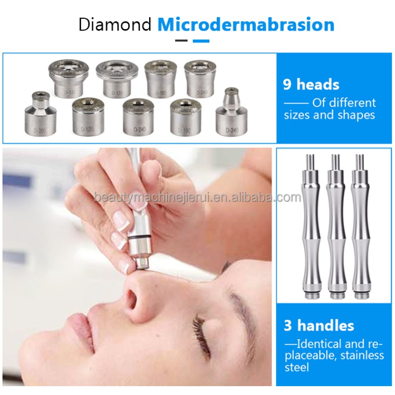 Portable Crystal Dermabrasion Skin Peeling Diamond Microdermabrasion Facial Machine