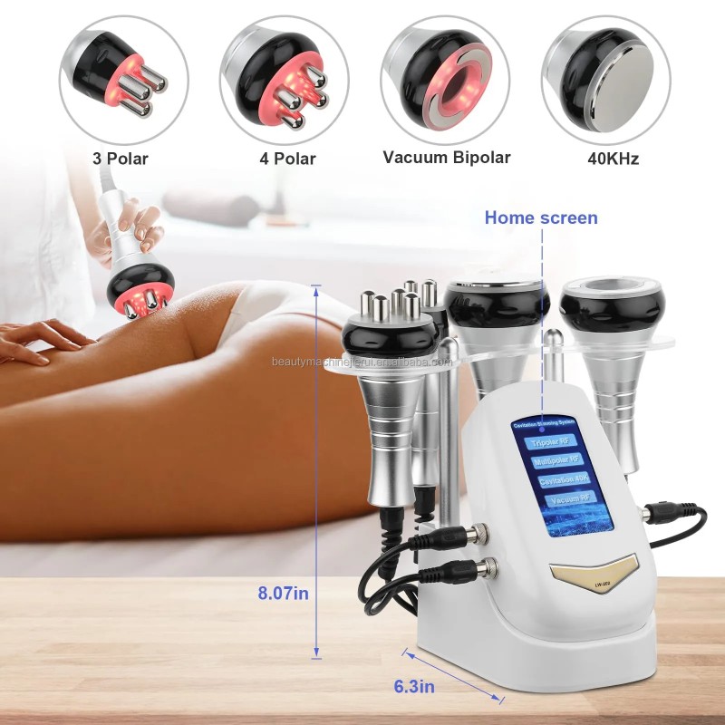 New Salon Desktop Fat Burning Body Shaper 4 5 6 in 1 40 K Eye Face Massager Slimming Breast Vacuum Suction Therapy Machines