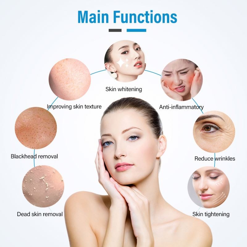 New 6-in-1 Visual Blackhead Removal Dermabrasion Facial Machine with Oxygen Cleansing