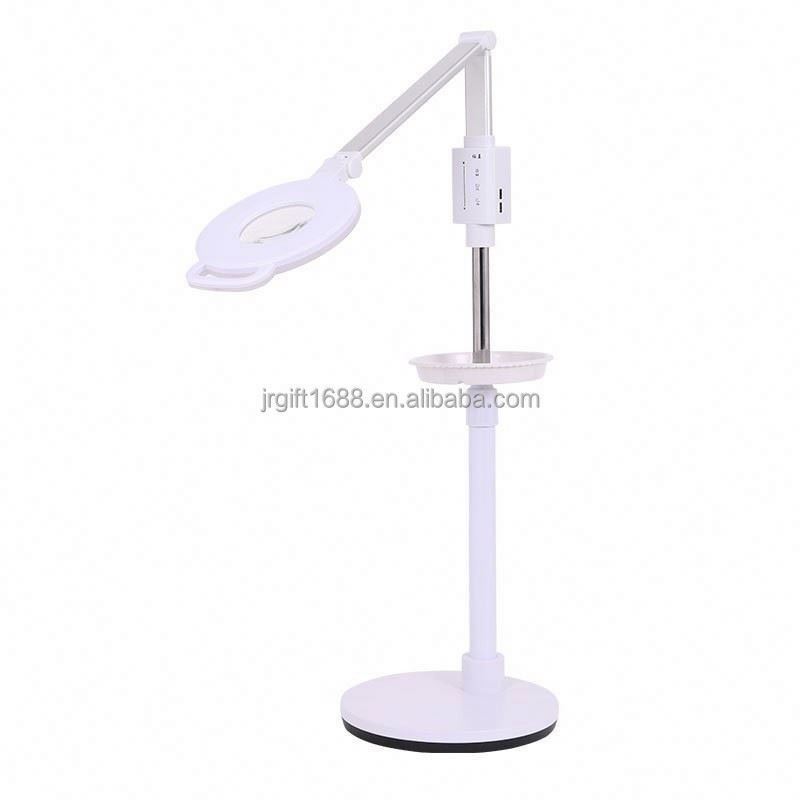 Facial Eyelash Extension Magnifying Lamp Beauty Salon Magnifying Glass with Light with Floor Stand Magnifying Lamp
