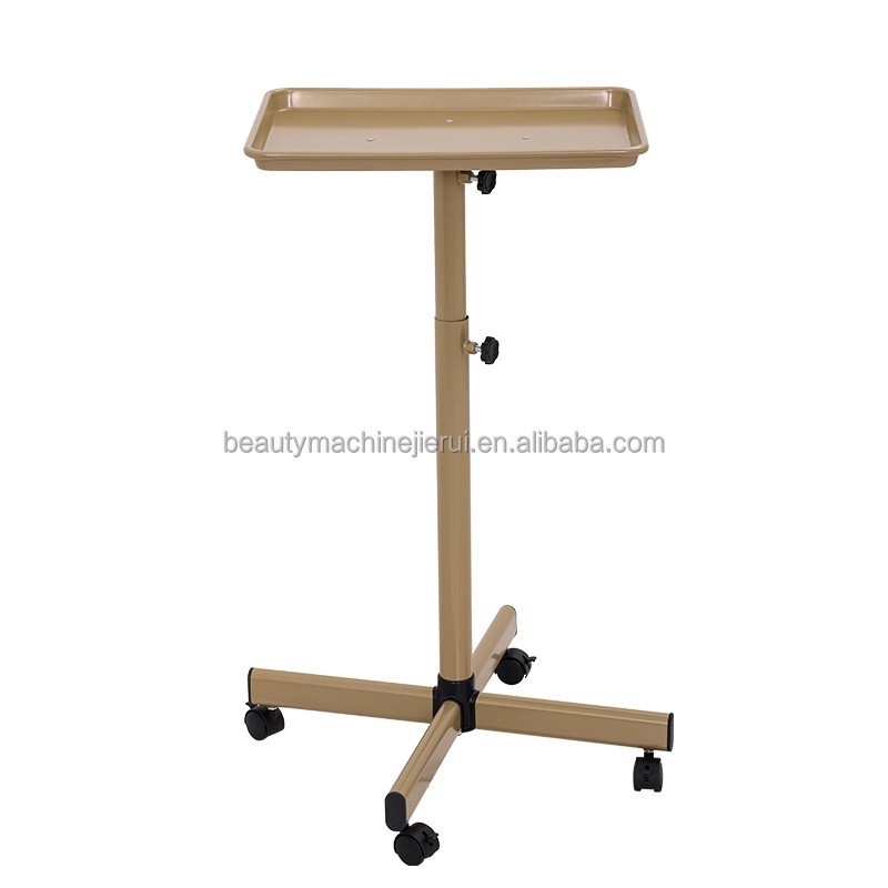 Wholesale  Hair Barber Salon Furniture Tattoo Tray Cart with Wheels Height Adjustable with Wheels Salon Storage Tool Cart