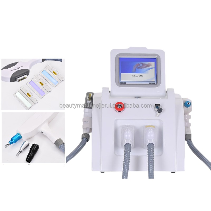 OPT IPL+RF+ND Yag Laser Multi Function Tattoo Removal Laser Painless Hair Removal Machine