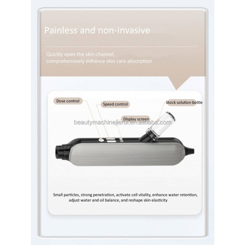 High-Pressure Light Jet Non-Invasive Microparticle Atomization Water Supplement for Face Rejuvenation for Home Use