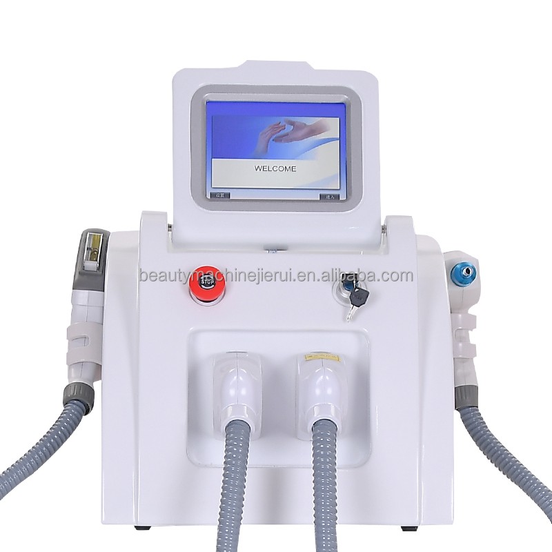 OPT IPL+RF+ND Yag Laser Multi Function Tattoo Removal Laser Painless Hair Removal Machine
