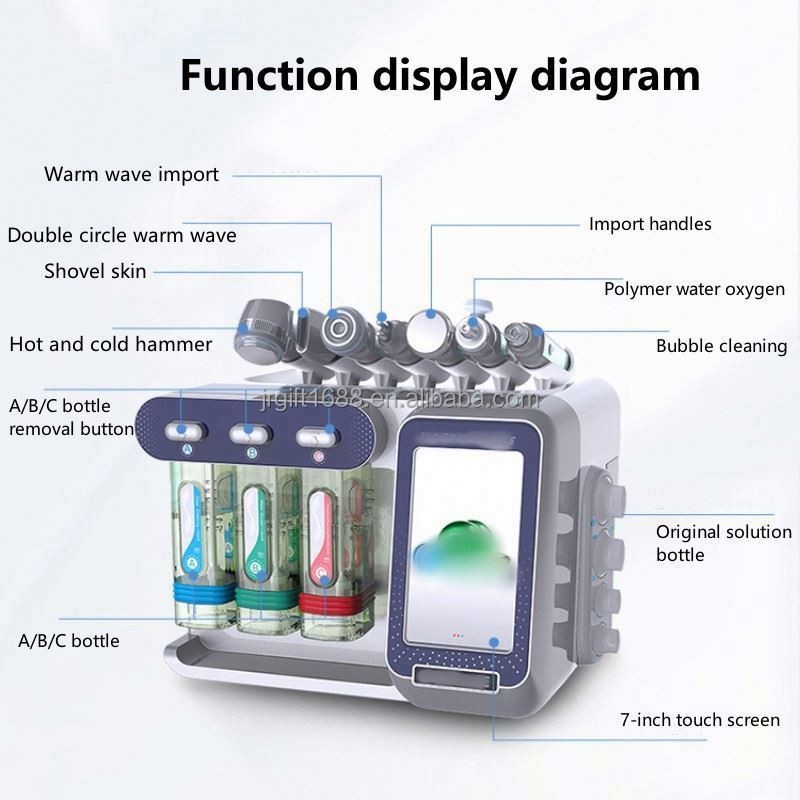 7 in 1  Skin Peeling Blackhead Extraction  Facial Dermabrasion Beauty Machine for Eye Body Rejuvenation