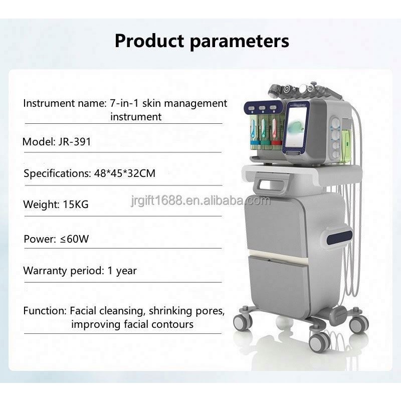 7 in 1 Portable Ultrasonic Rf High Frequency Facial Beauty Machine Beauty Salon Equipment for Sale