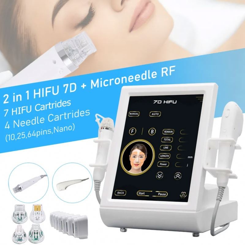 7D RF Microneedling Machine 2-in-1 Anti-Wrinkle Removal Body Shaping Facial Tightening Face Lifting