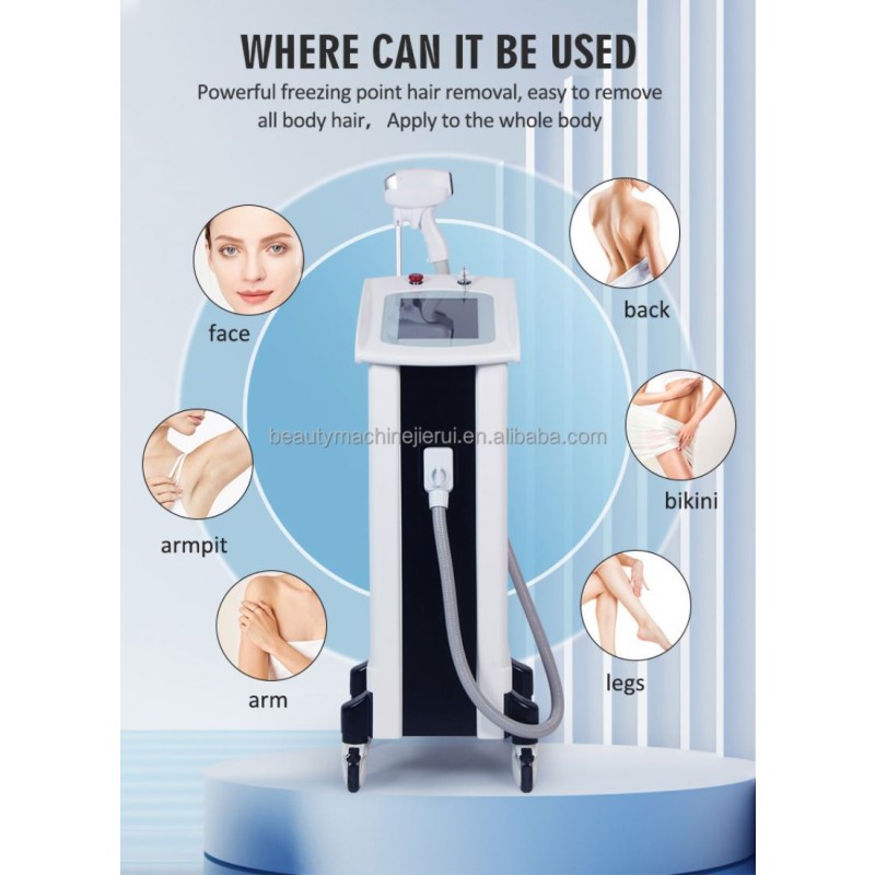 New 810nm Diode Laser Hair Removal Equipment at Home Professional Good Quality Painless Fast Clean