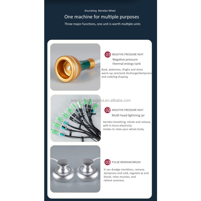 Electric Meridian Warming Moxibustion Device Hot Stone Scraping SPA Guasha Massage Machine