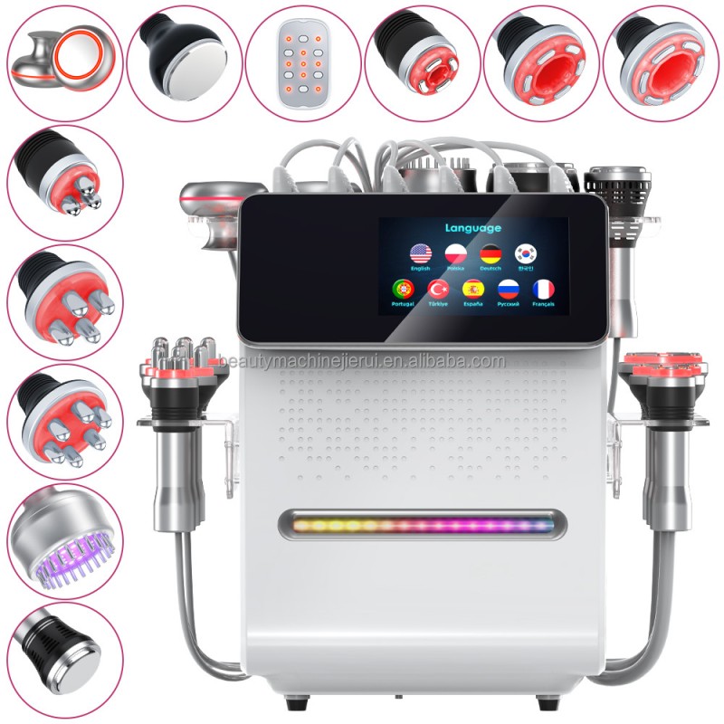 Portable 11 in 1 Vacuum Rf Face Lift Skin Rejuvenation Body Massage Beauty Machine