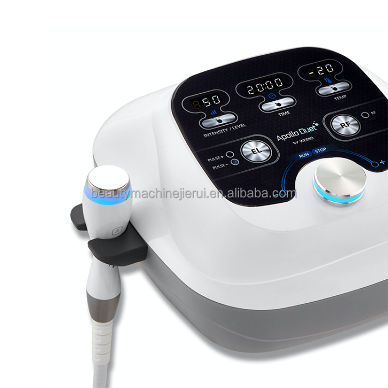 Portable 2 in 1 Rf Wrinkle Removal Device Electroporation Virtual Mesotherapy Heating Cooling Cystem Machine