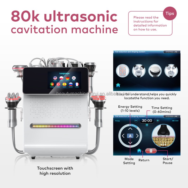 Portable 11 in 1 Vacuum Rf Face Lift Skin Rejuvenation Body Massage Beauty Machine