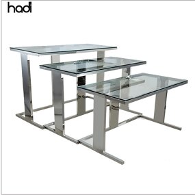 Buffet Table Manufacturer - HADI Rectangular Mirrored Tempered Glass