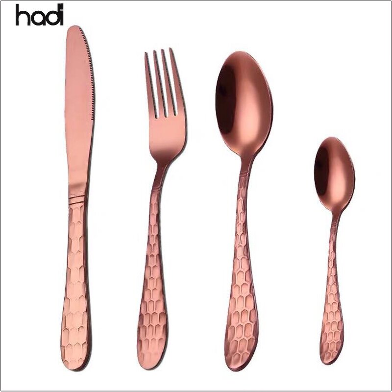 Cutlery Set Manufacturer - Luxury 18/10 Gold Plating 304 Stainless Steel