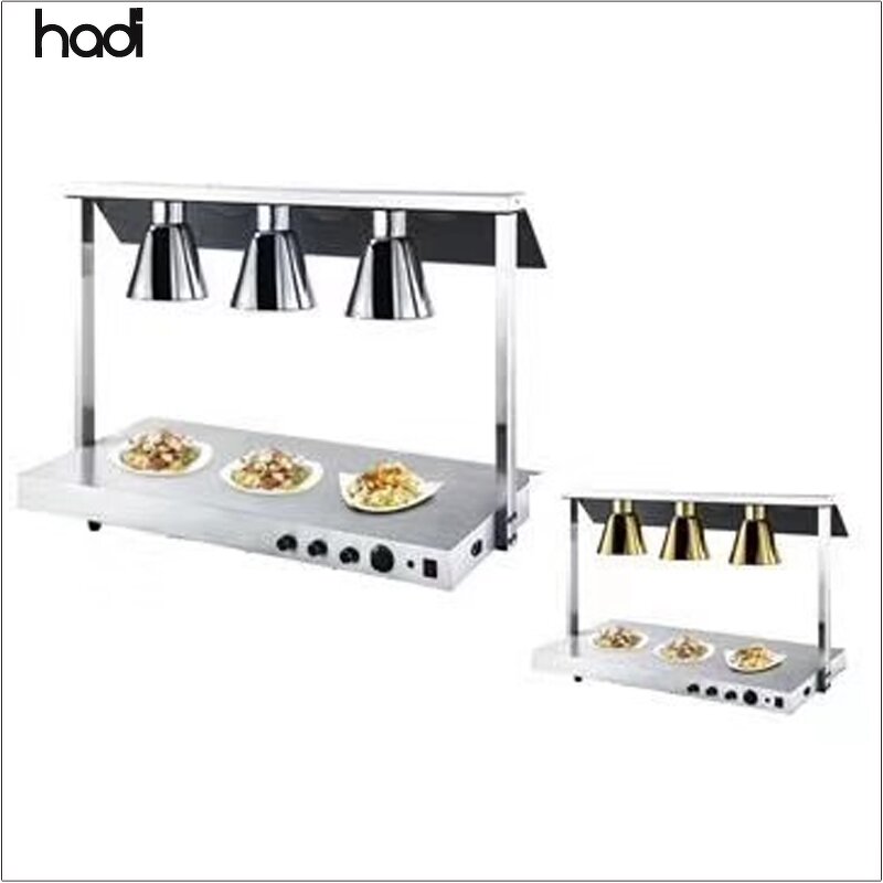 Carving Station Manufacturer - Stainless Steel with 2 Lamp 500W Warmer
