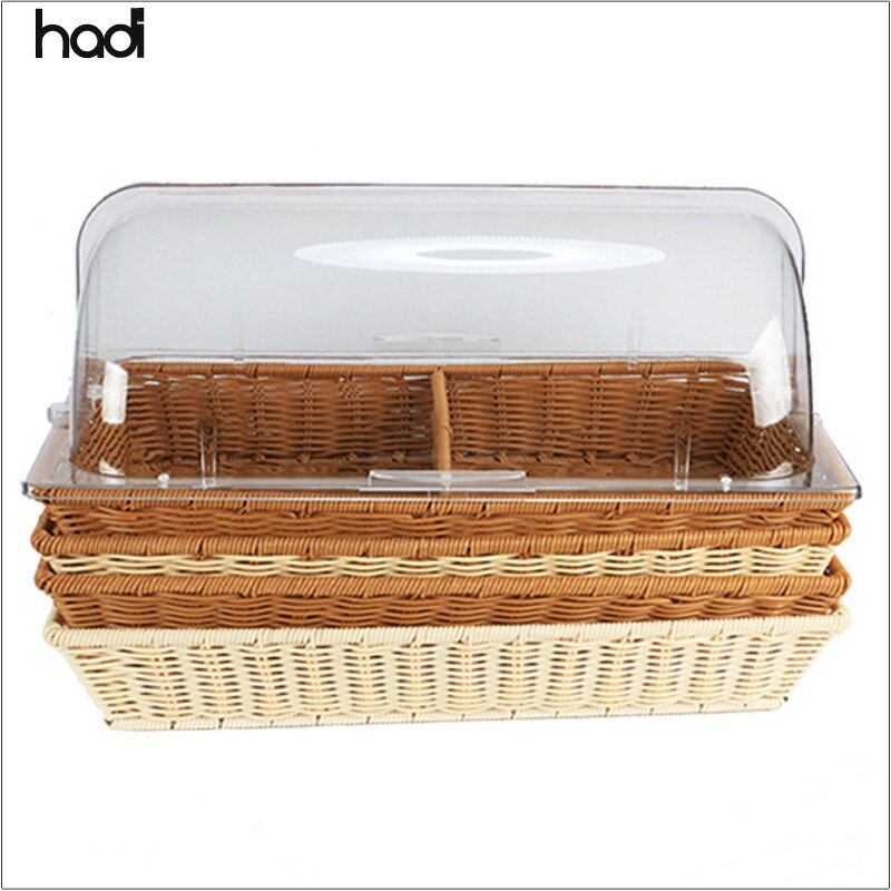 Bread Basket Manufacturer - Wholesale Outdoor 2 Tier Rattan Basket