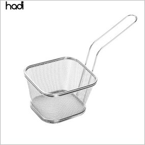 Bread Basket Manufacturer - Stainless Steel Square French Fries Holder