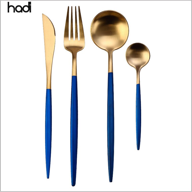 Cutlery Set Manufacturer - 18/10 Gold Wedding 304 Stainless Steel Set