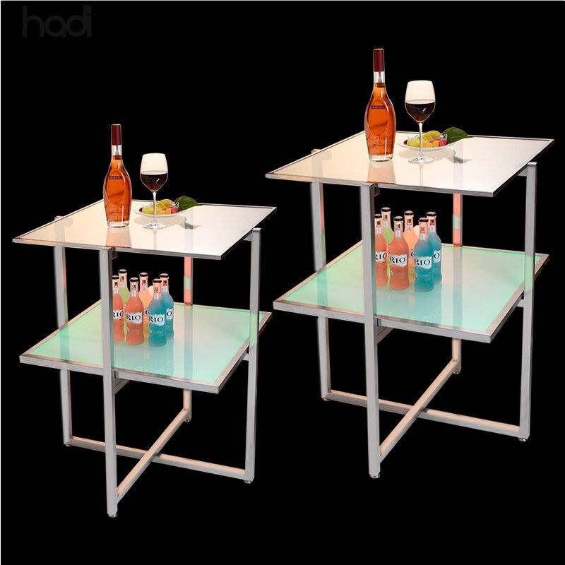Buffet Table Manufacturer - Wholesale Acrylic Lighted Round Foldable