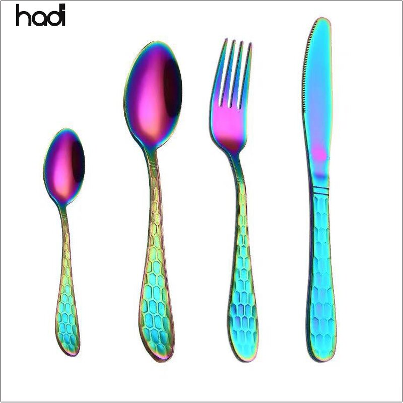 Cutlery Set Manufacturer - Luxury 18/10 Gold Plating 304 Stainless Steel