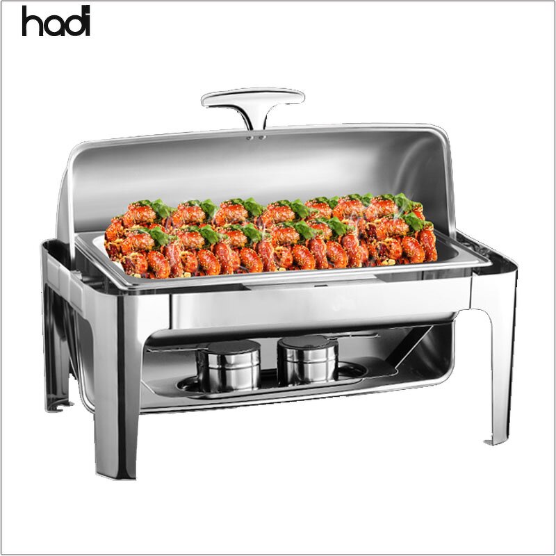 Chafing Dish Manufacturer - Gold 9L Rectangular Stainless Steel Chafer