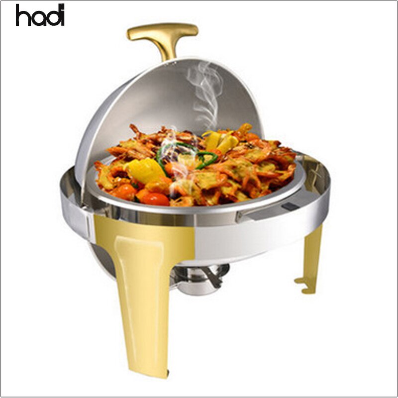 Chafing Dish Manufacturer - Gold Rectangular Non-Electric Food Warmer