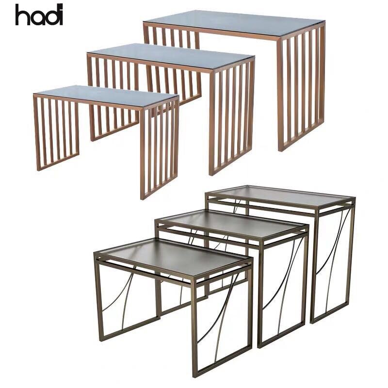 Buffet Table Manufacturer - HADI Wholesale Arabic Tempered Mirror Table