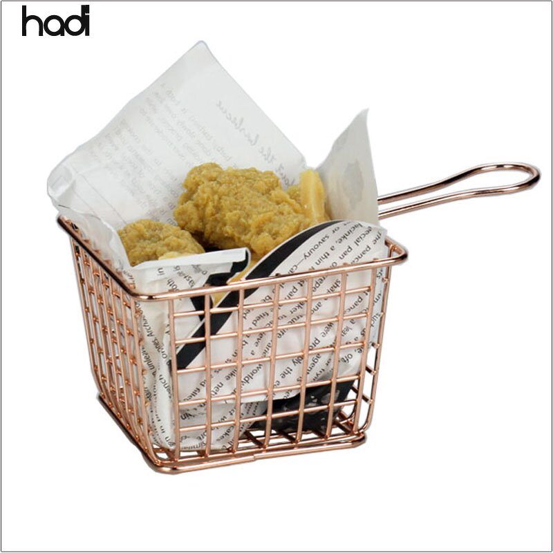 French Fries Basket Manufacturer - Wholesale with Rattan Storage Holder