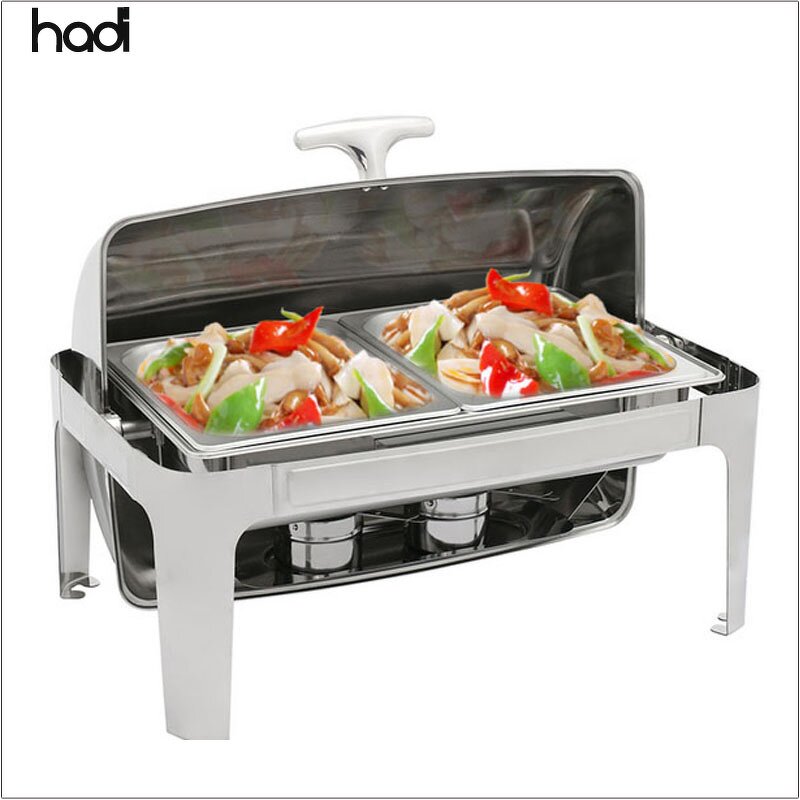 Chafing Dish Manufacturer - Gold Rectangular Non-Electric Food Warmer