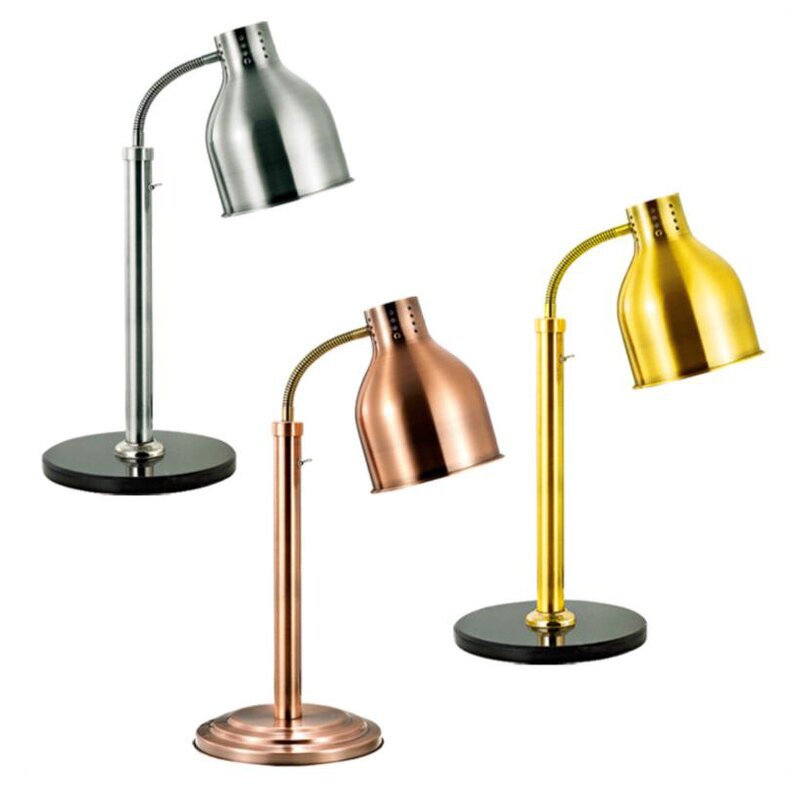 Food Warmer Lamp Manufacturer - 250W Luxury Stand Heater Silver Lamp