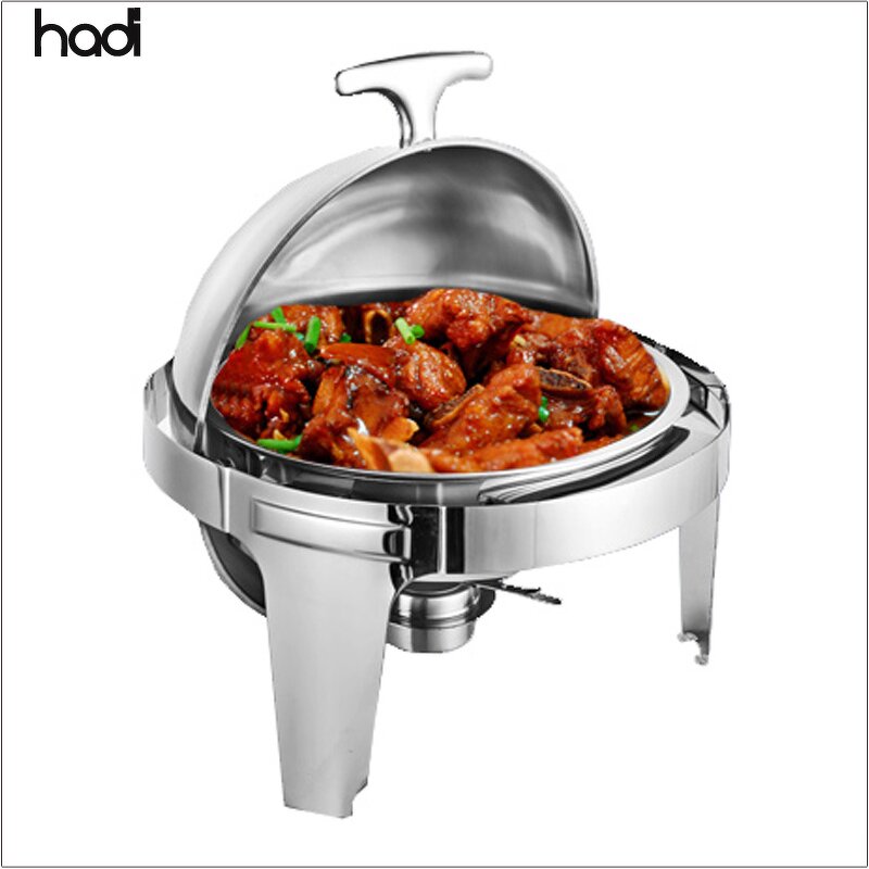 Chafing Dish Manufacturer - Wholesale Wedding Round Steel Gold Color