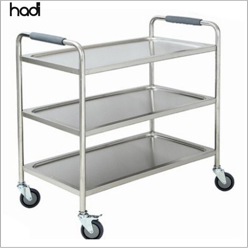 Serving Trolley Manufacturer - Commercial Luxury 2 Tier Food Transport