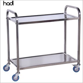 Serving Trolley Manufacturer - Commercial Luxury 2 Tier Food Transport