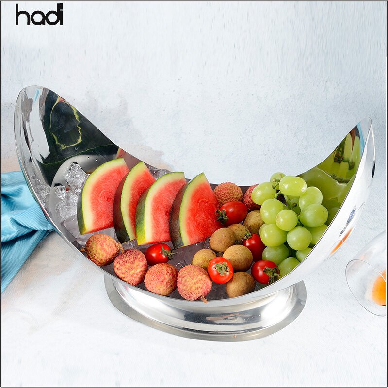 Fruit Bowl Manufacturer - Mirror Polish Hammered Luxury Plated Bowl