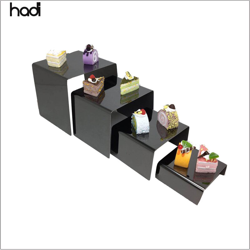Sushi Stand Manufacturer - Dubai Modern Black Stainless Steel Elevation