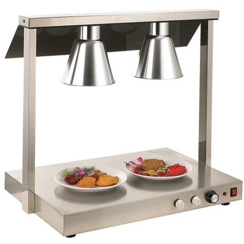 Food Warmer Lamp Manufacturer - Stainless Steel 4 Tanks Station Heat Lamp