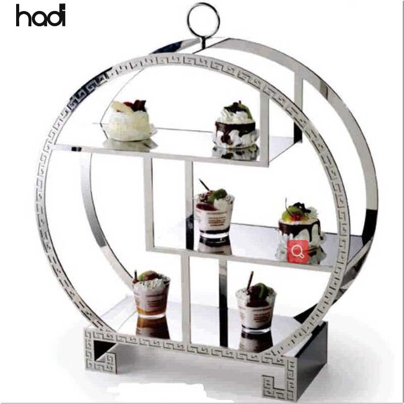 Cake Stand Manufacturer - Wholesale Fancy Hammered 3 Tier Dessert Stand