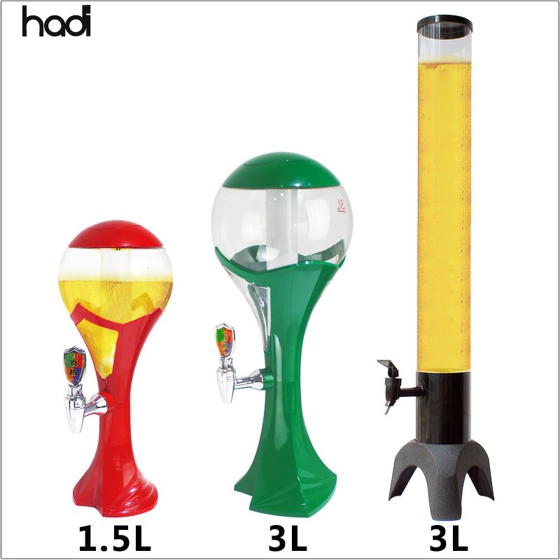 Beer Dispenser Manufacturer - Glass Round Table Top Draft Globe Tower