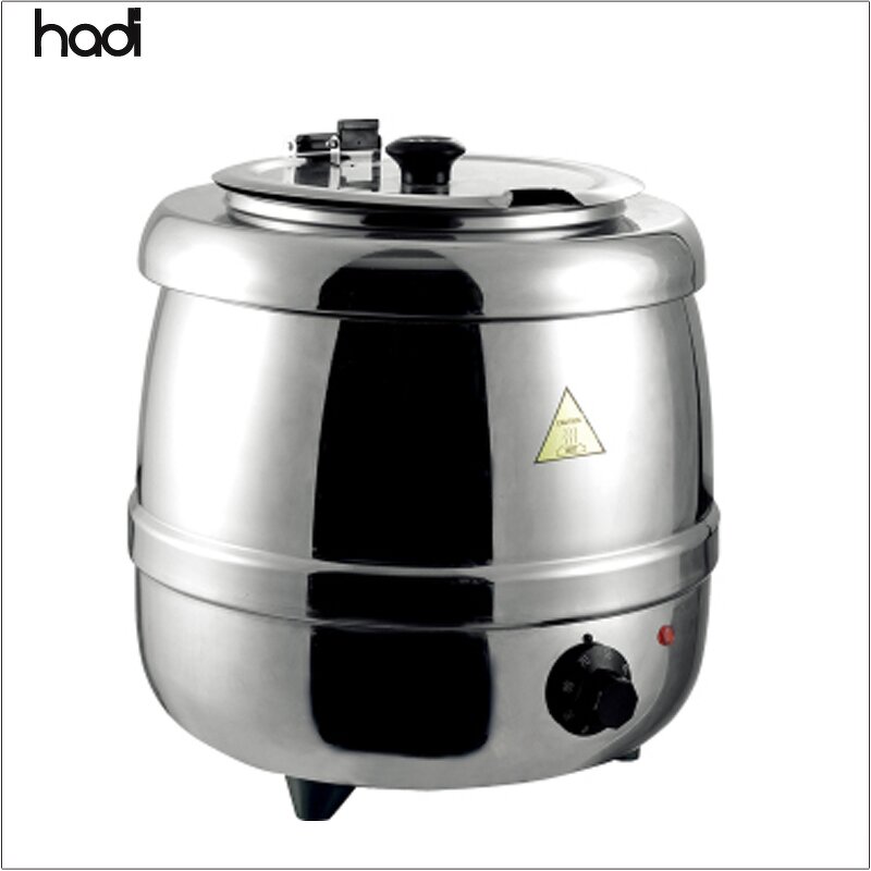 Soup Kettle Manufacturer - Commercial Grade 10-Liter Electric Black Pot