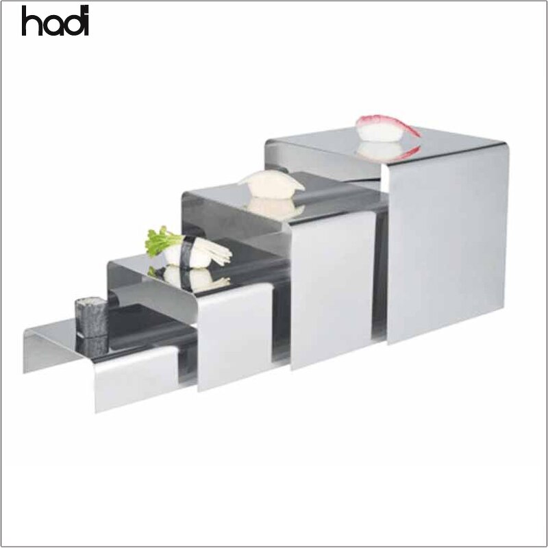 Sushi Stand Manufacturer - Dubai Modern Black Stainless Steel Elevation