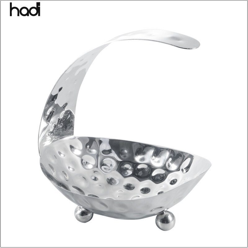 Salad Fruit Bowl Manufacturer - Wholesale German Silver Plated Hammered