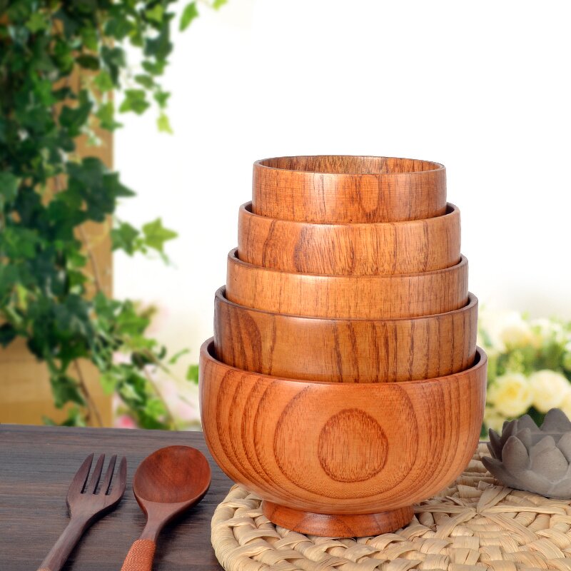 Salad Bowl Manufacturer - Dubai Antique Acacia Wood Tripod Salad Bowl
