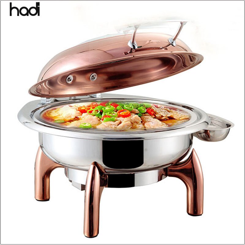 Chafing Dish Manufacturer - Professional 6-Liter Deluxe Heater Golden