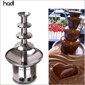 Chocolate Fountain Manufacturer - Luxury 4 Tier Stainless Steel Fountain