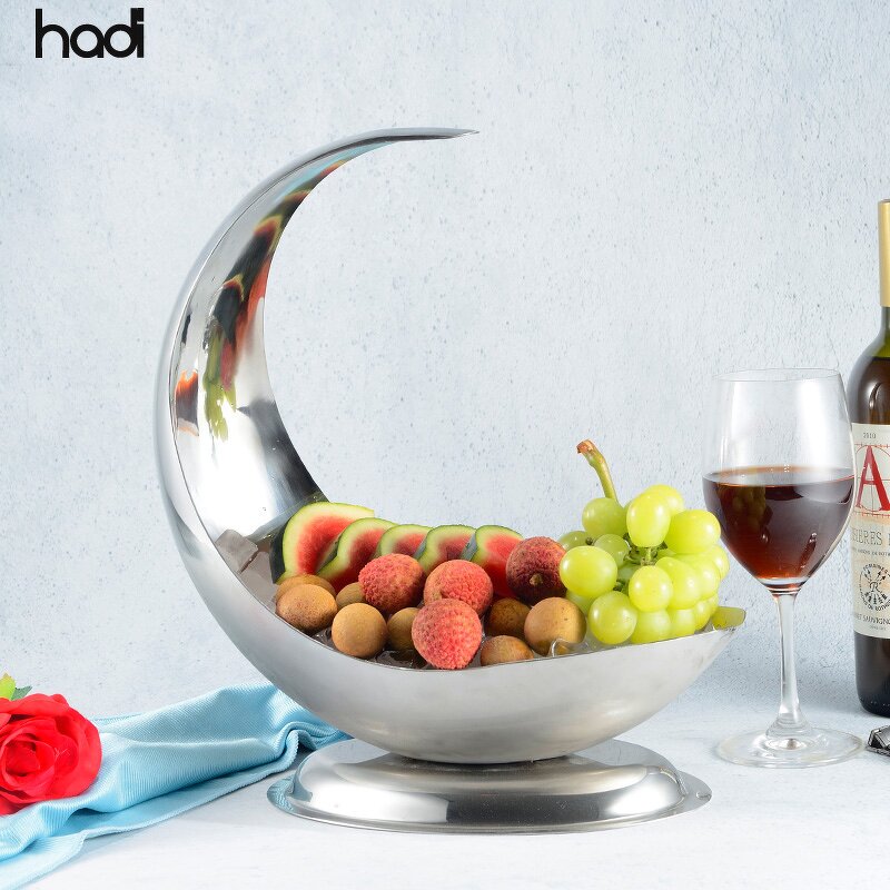 Fruit Bowl Manufacturer - Mirror Polish Hammered Luxury Plated Bowl