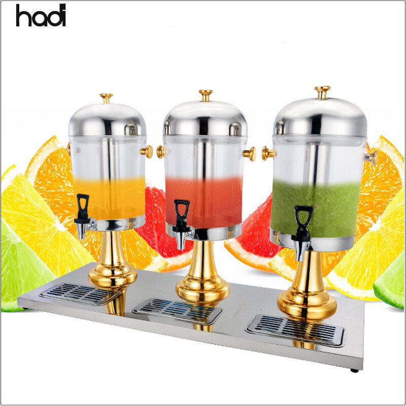 Juice Dispenser Manufacturer - Triple Commercial Fruit Juice Dispenser