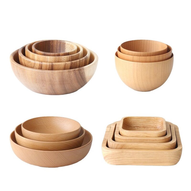 Wood Salad Bowl Manufacturer - Italian Eco Friendly Beech Mango Bowl