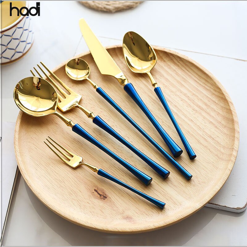 Cutlery Set Manufacturer - Free Customized Logo Gold Stainless Steel