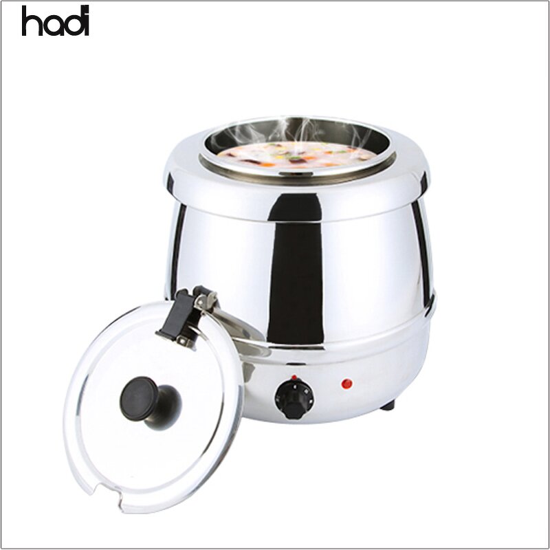 Soup Kettle Manufacturer - Commercial 10-Liter Rose Gold Electric Pot